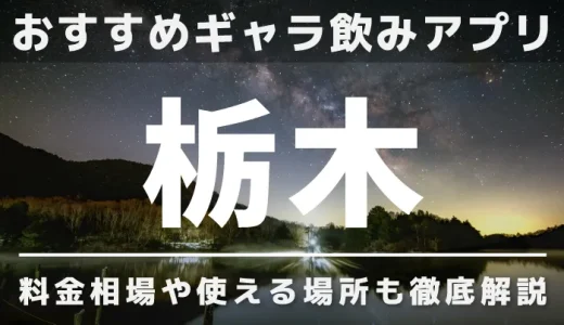 栃木のギャラ飲みを紹介！料金相場や使える場所なども徹底解説します 