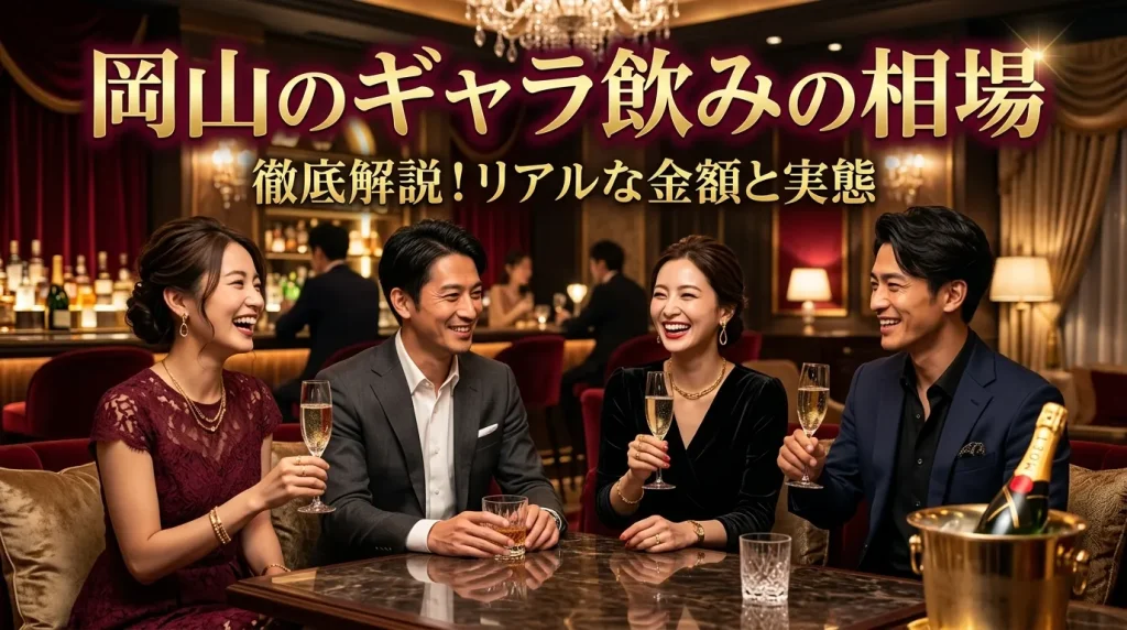岡山のギャラ飲みの相場はいくら?男女別の料金を解説 岡山のギャラ飲みの相場はいくら?男女別の料金を解説