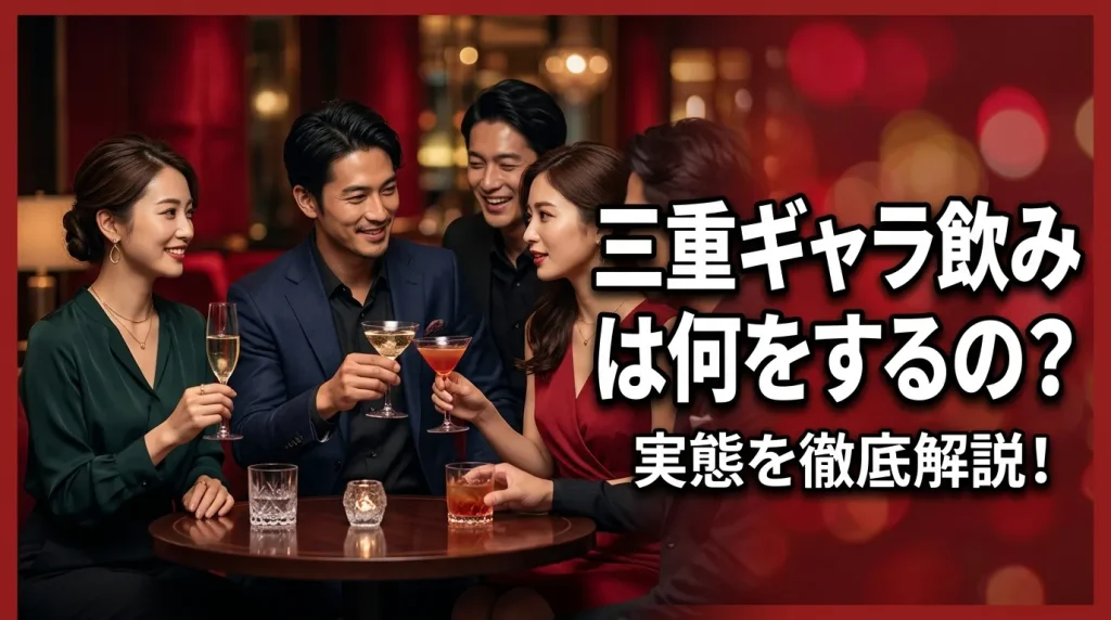 三重ギャラ飲みは何をするの？そもそも何？