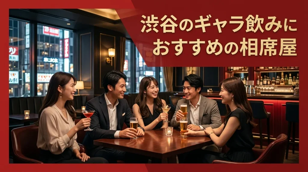 渋谷のギャラ飲みにおすすめの相席屋・相席ラウンジ3選！王道を厳選
