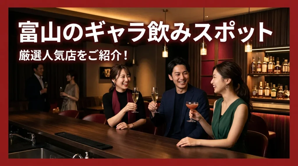 富山でギャラ飲みに使えるスポットは？王道3選