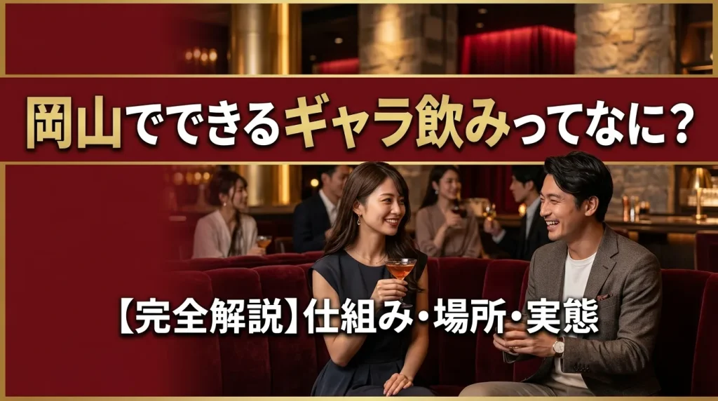 岡山でできるギャラ飲みってなに? 岡山でできるギャラ飲みってなに?