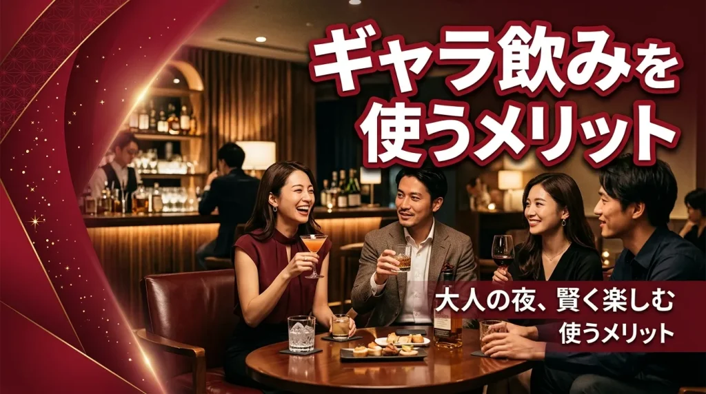 ギャラ飲みを使うメリット3つ