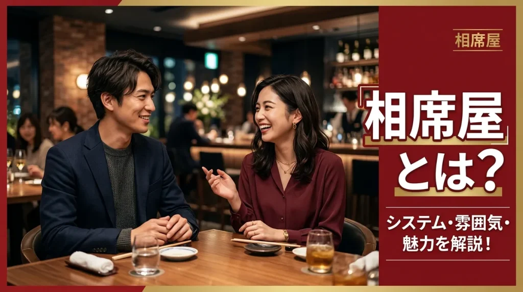 「相席屋」と相席ラウンジ、相席居酒屋との違い 「相席屋」と相席ラウンジ、相席居酒屋との違い