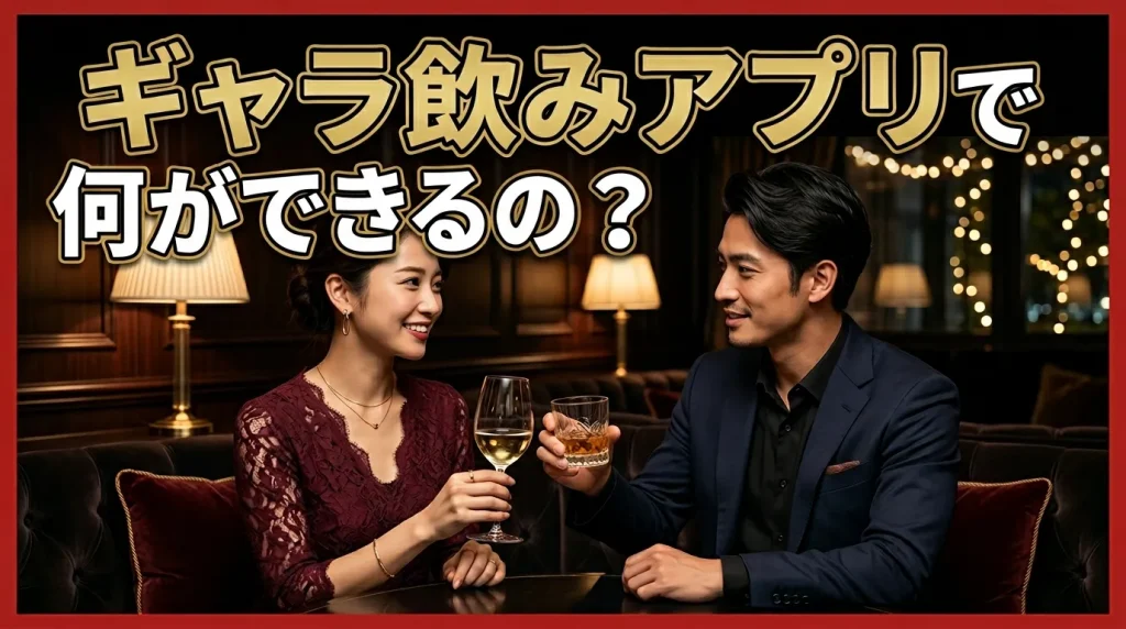 京都ギャラ飲みアプリで何ができるの? 京都ギャラ飲みアプリで何ができるの?
