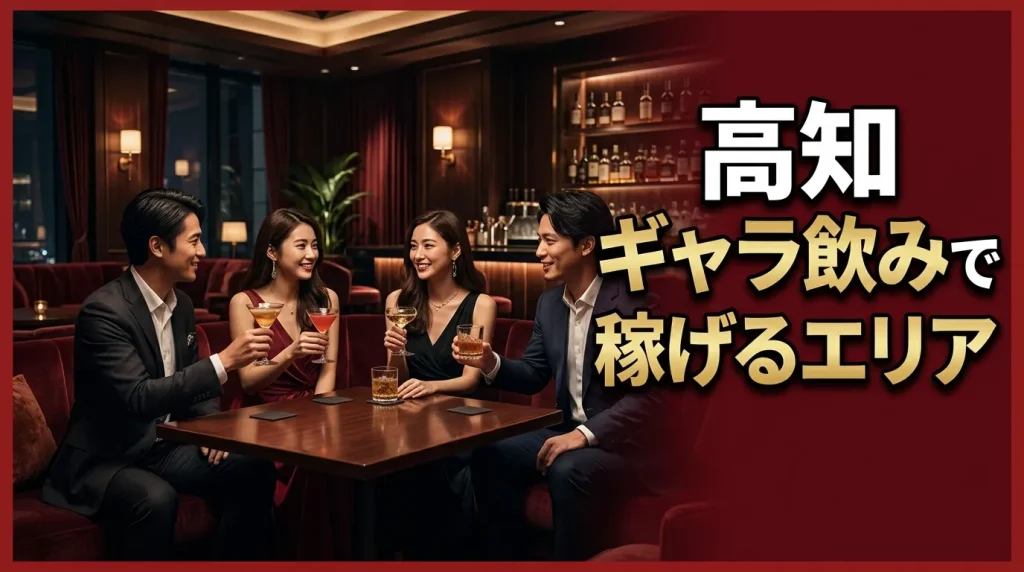 高知ギャラ飲みで稼げるおすすめエリア2選