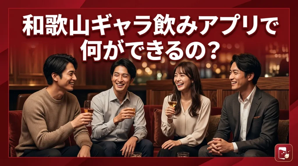 和歌山ギャラ飲みアプリで何ができるの? 和歌山ギャラ飲みアプリで何ができるの?