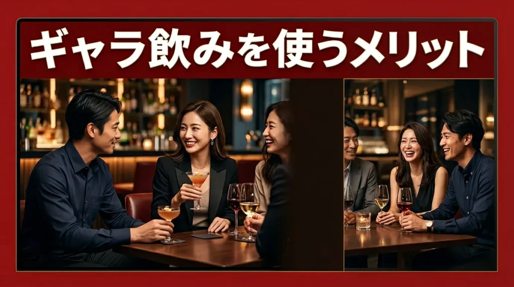 ギャラ飲みを使うメリット3選