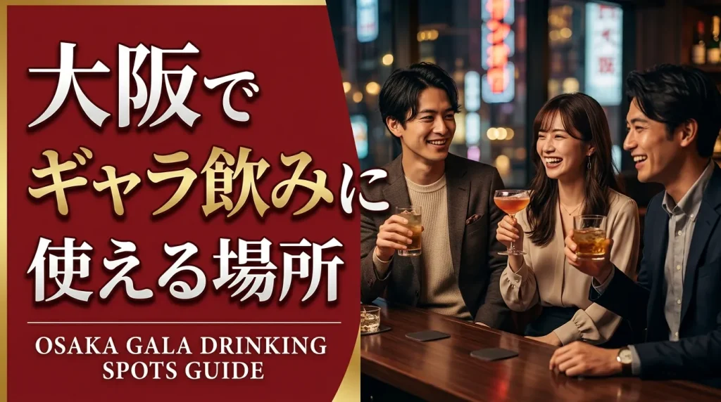 大阪でギャラ飲みに使える場所を5つ紹介！