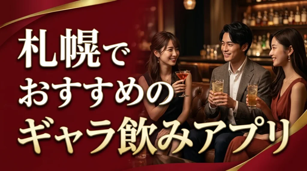 札幌でおすすめのギャラ飲みアプリおすすめ人気5選