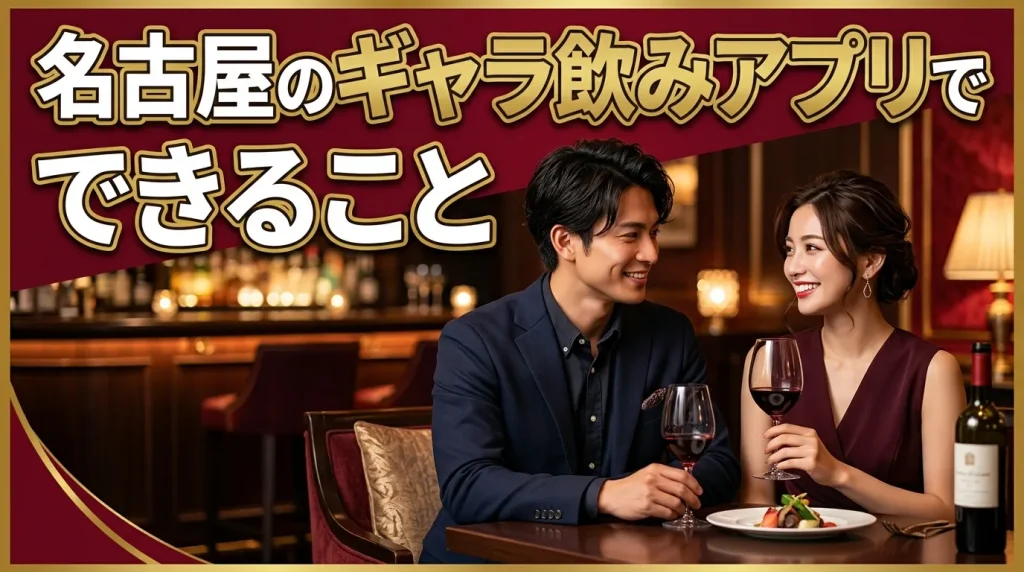 名古屋のギャラ飲みアプリで何ができるの? 名古屋のギャラ飲みアプリで何ができるの?