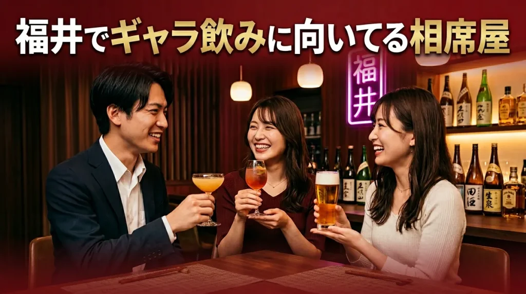福井でギャラ飲みに向いてるおすすめの相席屋はどこ?厳選3選 福井でギャラ飲みに向いてるおすすめの相席屋はどこ?厳選3選