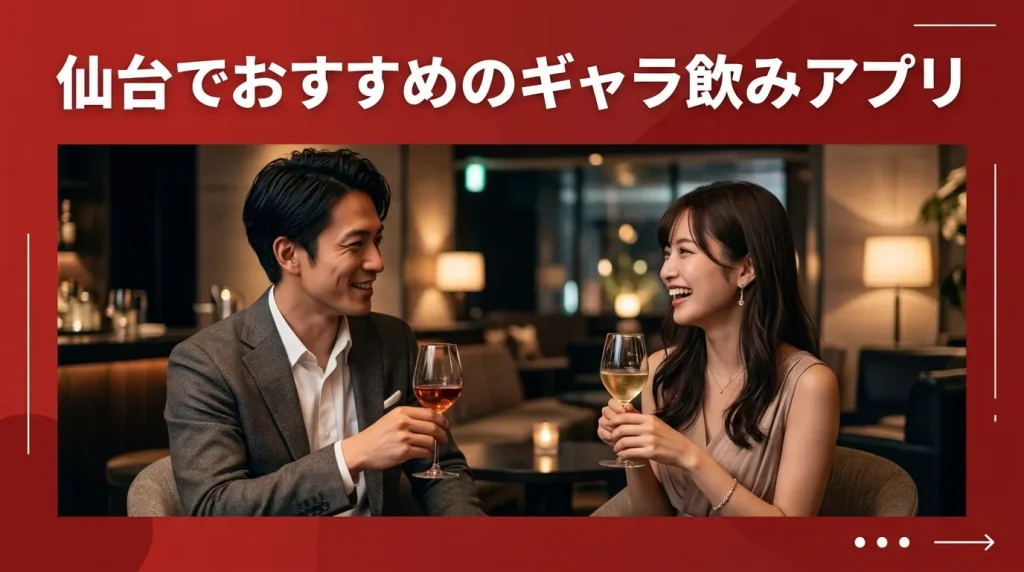 仙台でおすすめのギャラ飲みアプリ5選 仙台でおすすめのギャラ飲みアプリ5選