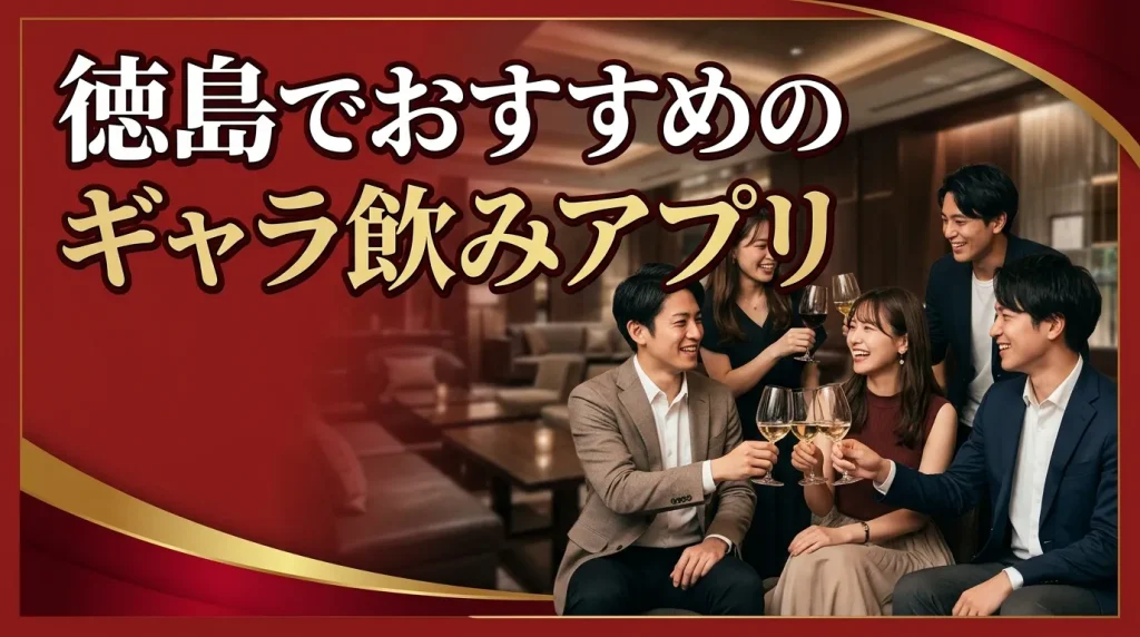 徳島でおすすめのギャラ飲みアプリ5選 徳島でおすすめのギャラ飲みアプリ5選