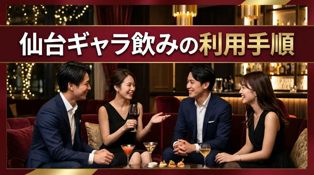 仙台ギャラ飲みの利用手順 仙台ギャラ飲みの利用手順