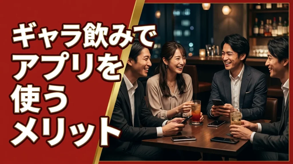 名古屋のギャラ飲みでアプリを使うメリット 名古屋のギャラ飲みでアプリを使うメリット