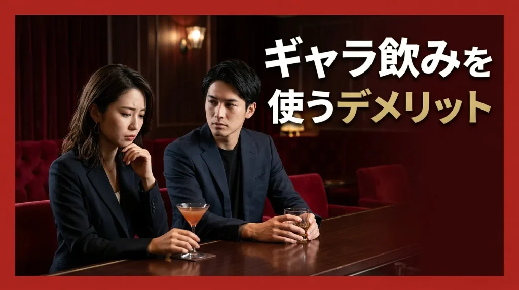 ギャラ飲みを使うデメリット3選