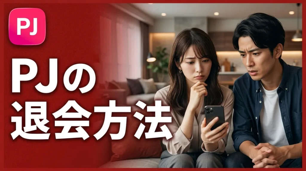 PJ（ピージェー）の退会方法