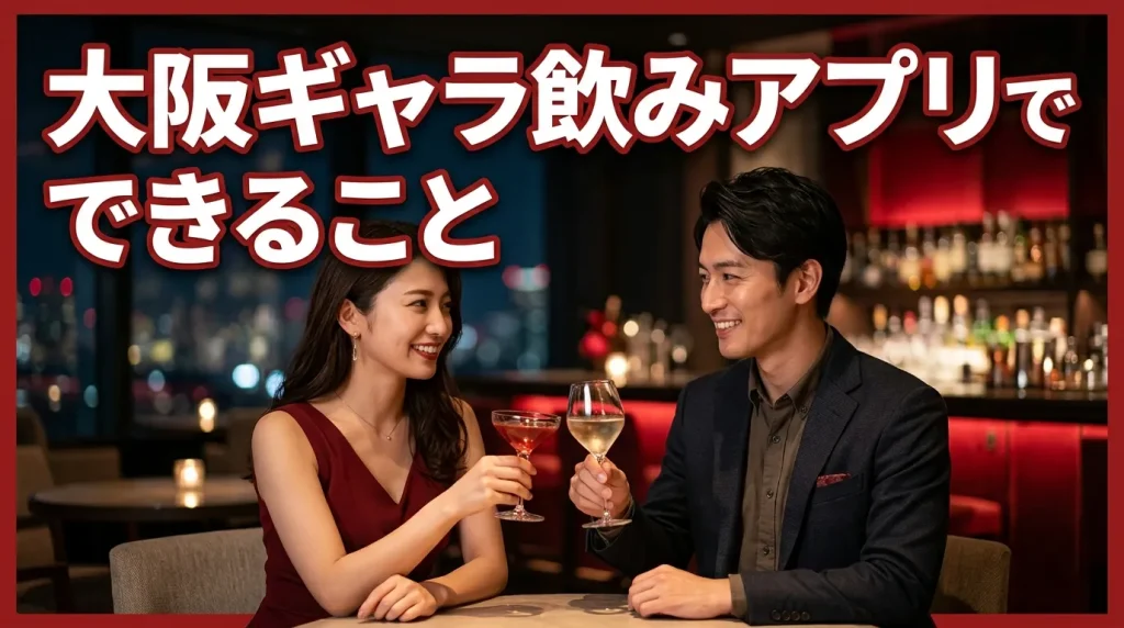 大阪ギャラ飲みアプリで何ができるの？