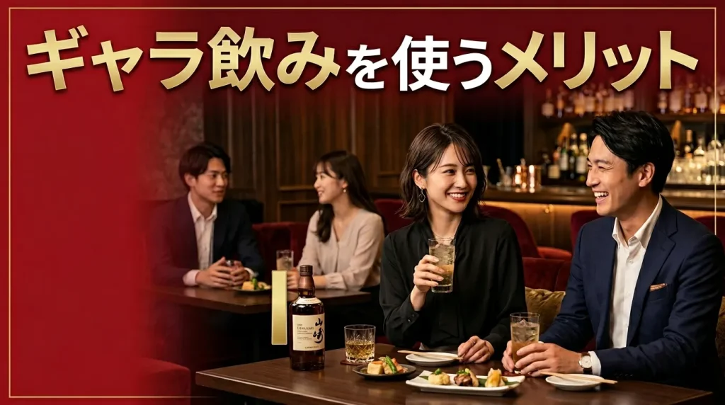 ギャラ飲みを使うメリット3選 ギャラ飲みを使うメリット3選