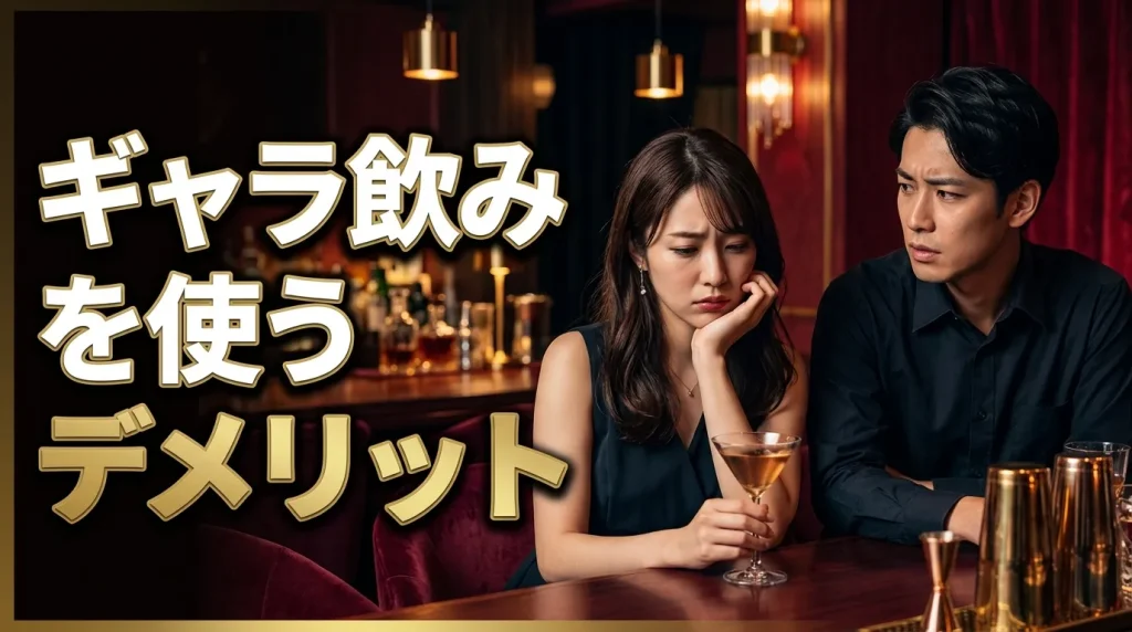 ギャラ飲みを使うデメリット