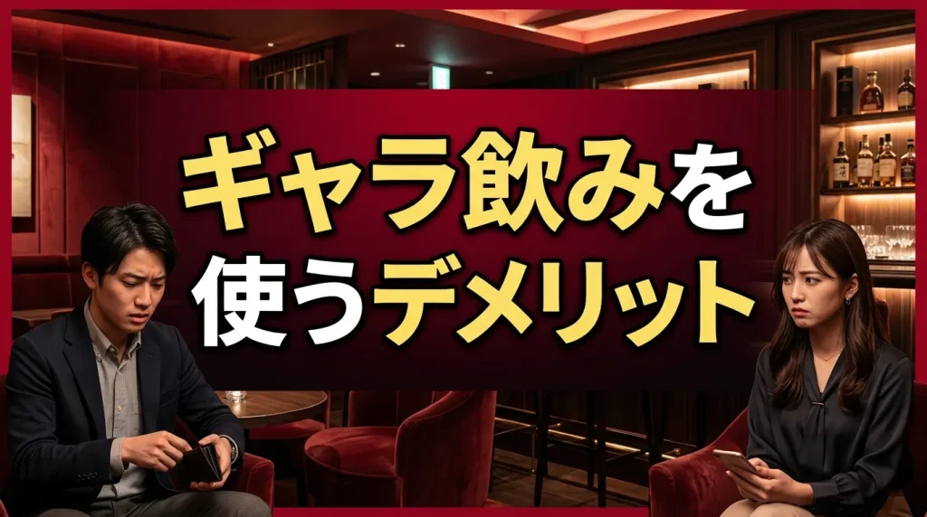 ギャラ飲みを使うデメリット