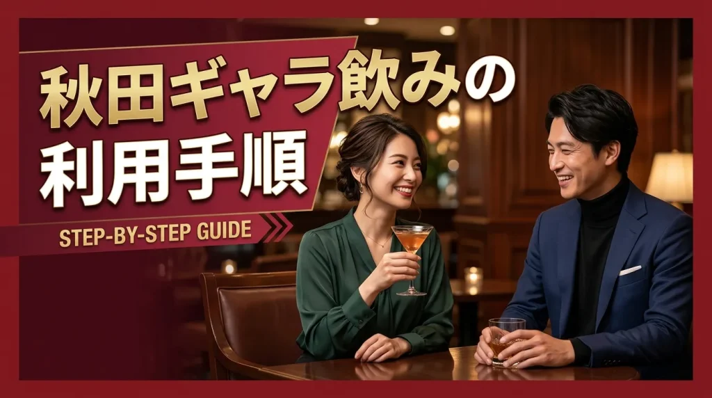 秋田ギャラ飲みの利用手順 秋田ギャラ飲みの利用手順
