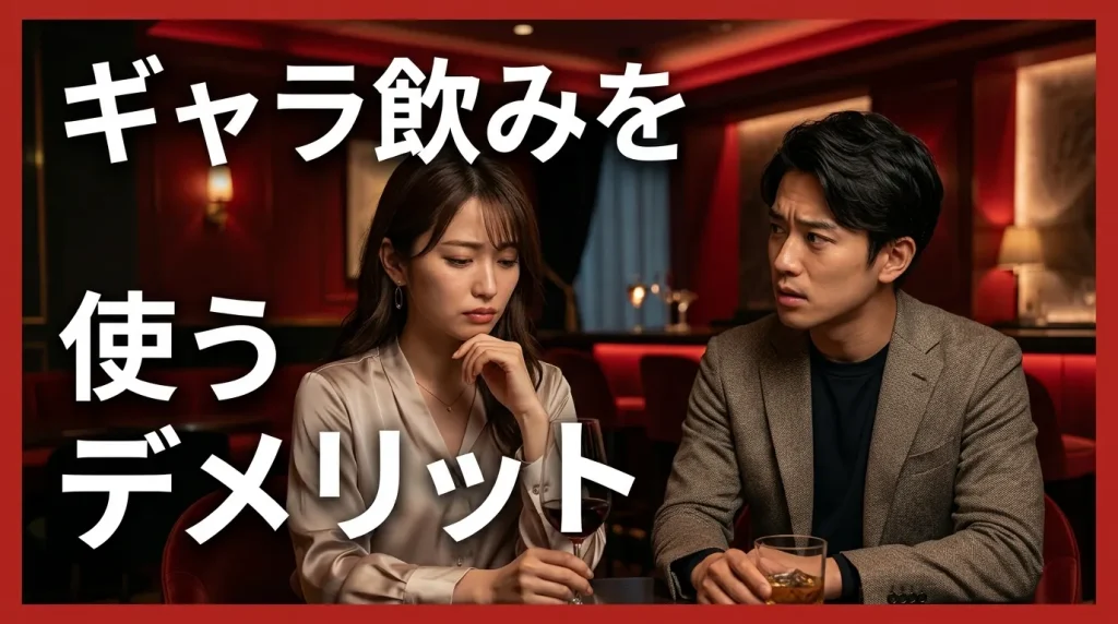 ギャラ飲みを使うデメリット ギャラ飲みを使うデメリット