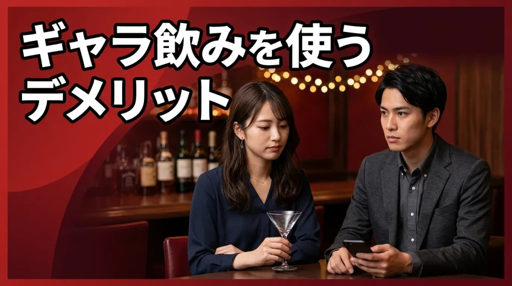 ギャラ飲みを使うデメリット ギャラ飲みを使うデメリット