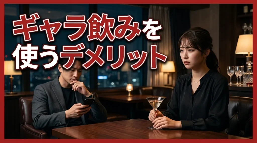 ギャラ飲みを使うデメリット