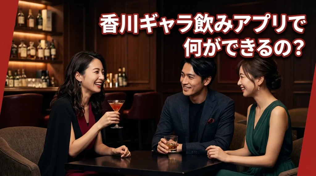 香川ギャラ飲みアプリで何ができるの? 香川ギャラ飲みアプリで何ができるの?
