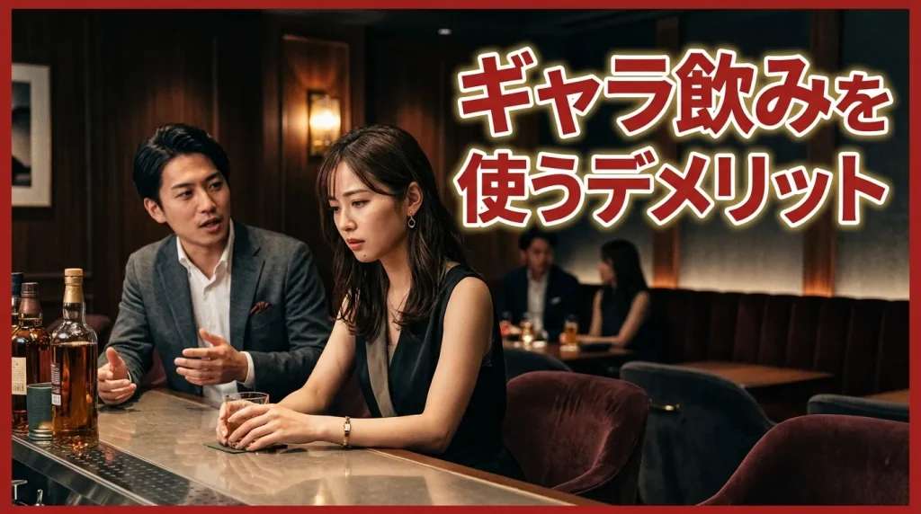 ギャラ飲みを使うデメリット3選 ギャラ飲みを使うデメリット3選