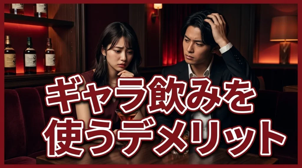 ギャラ飲みを使うデメリット ギャラ飲みを使うデメリット