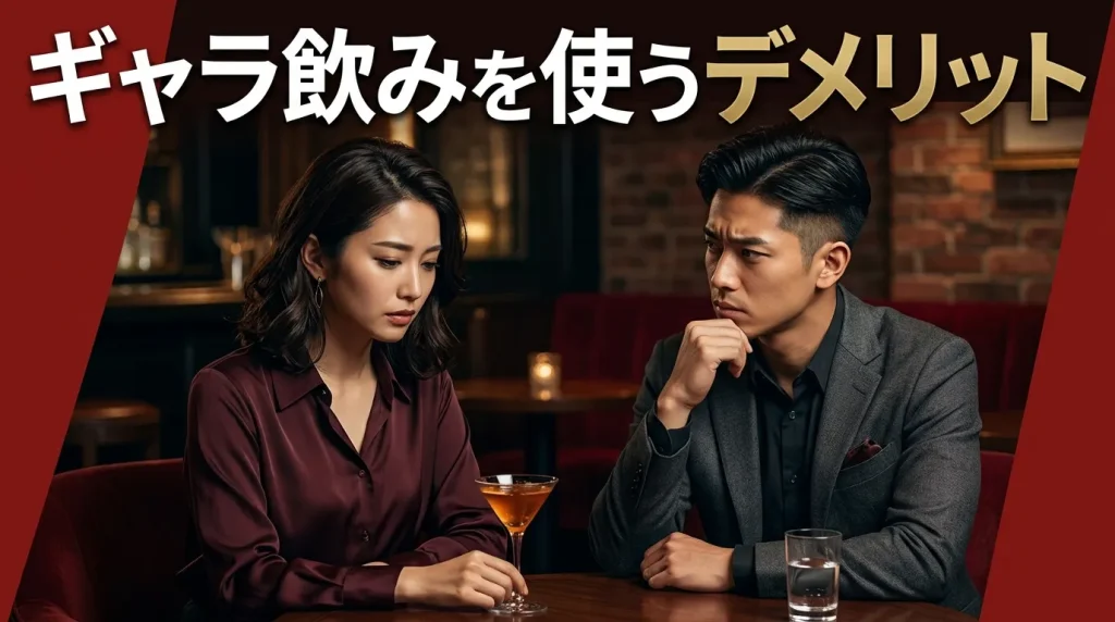 ギャラ飲みを使うデメリット ギャラ飲みを使うデメリット