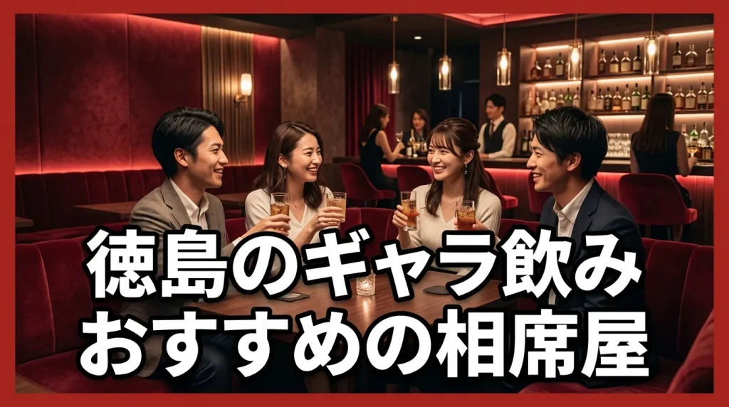 徳島のギャラ飲みでおすすめな相席屋2選 徳島のギャラ飲みでおすすめな相席屋2選