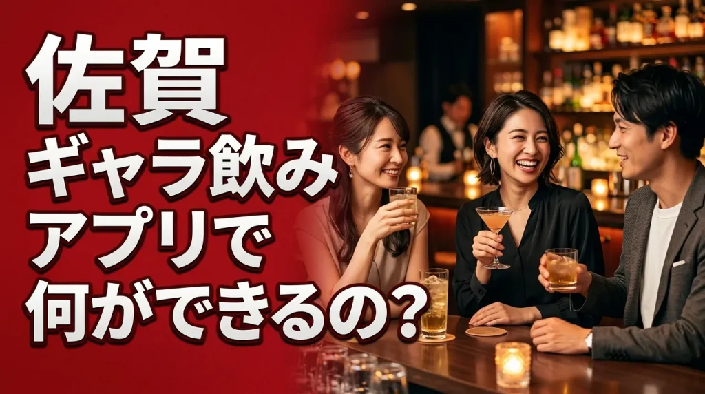 佐賀ギャラ飲みアプリで何ができるの？