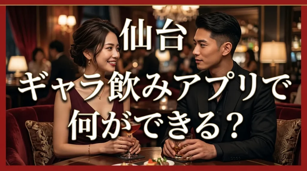 仙台ギャラ飲みアプリで何ができるの? 仙台ギャラ飲みアプリで何ができるの?