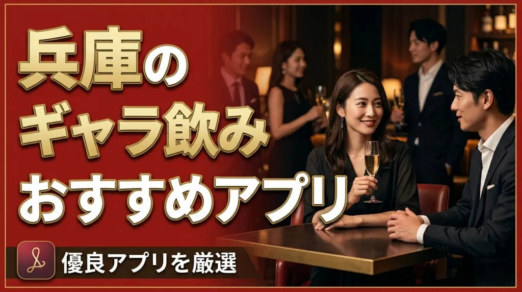 兵庫のギャラ飲みアプリおすすめ人気5選 兵庫のギャラ飲みアプリおすすめ人気5選
