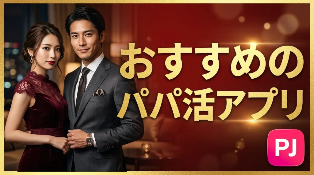 PJ（ピージェー）を含むおすすめのパパ活アプリ3選！