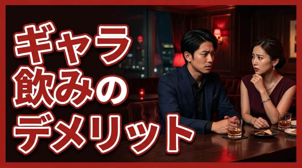 ギャラ飲みは危ない?ギャラ飲みのデメリット3選 ギャラ飲みは危ない?ギャラ飲みのデメリット3選