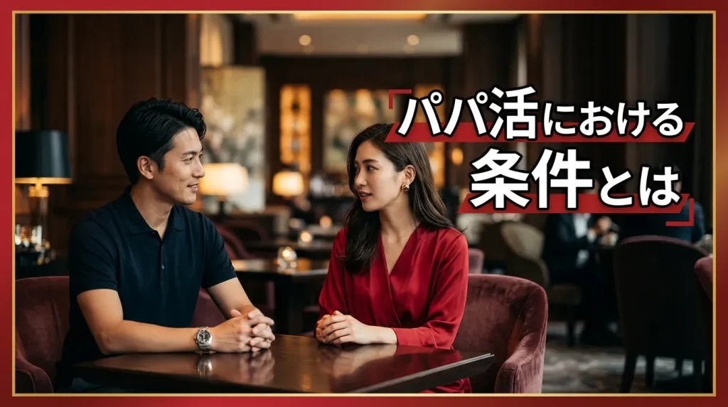 パパ活における「条件」とは パパ活における「条件」とは