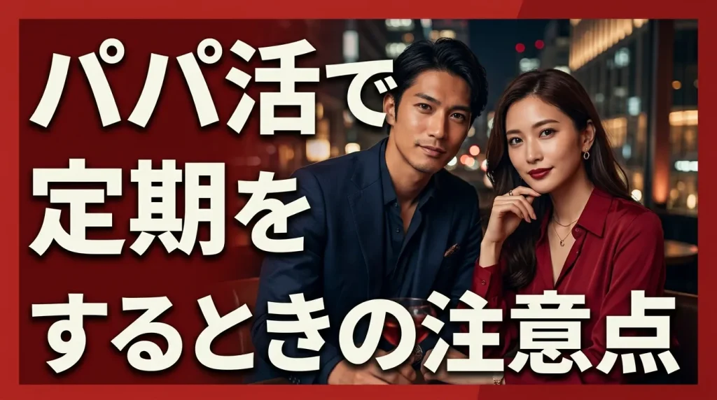パパ活で定期をする際の3つの注意点