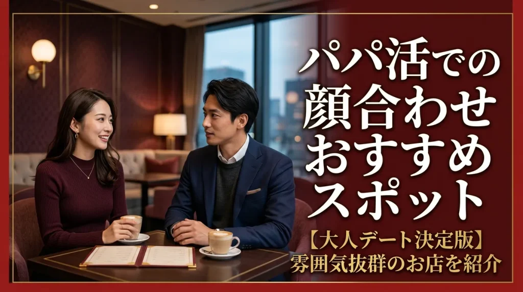 東京のパパ活で顔合わせにおすすめなスポットは?失敗しない場所3選 東京のパパ活で顔合わせにおすすめなスポットは?失敗しない場所3選