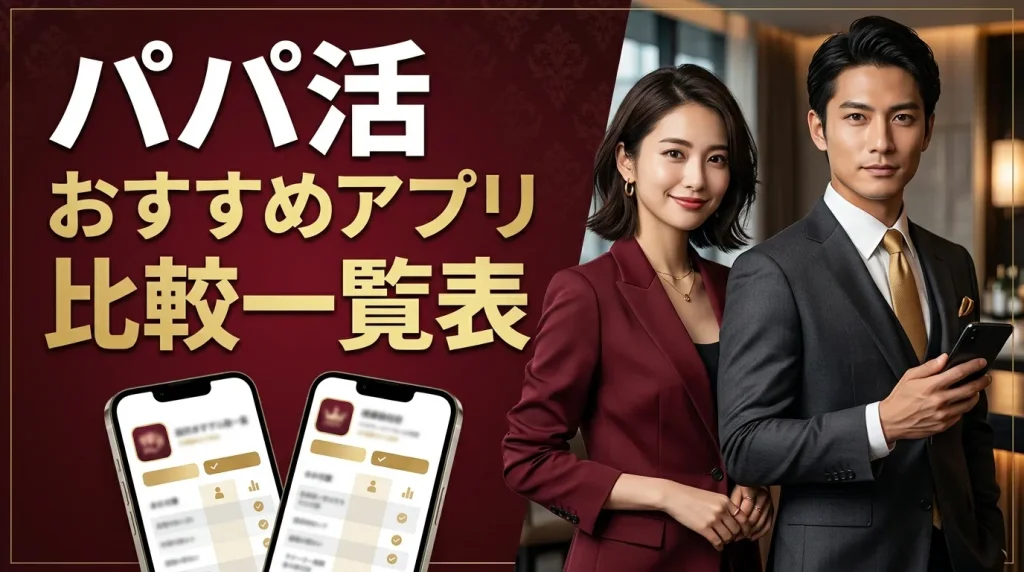 パパ活アプリ&サイトおすすめ人気28選の比較一覧表【最新版】 パパ活アプリ&サイトおすすめ人気28選の比較一覧表【最新版】