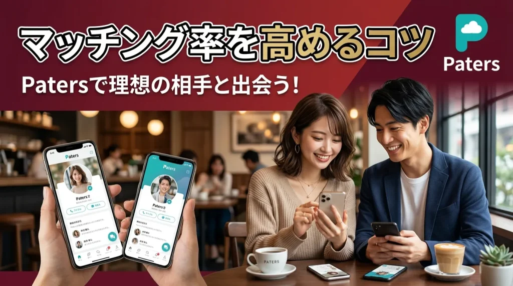 Paters(ペイターズ)でマッチング率を高めるコツ