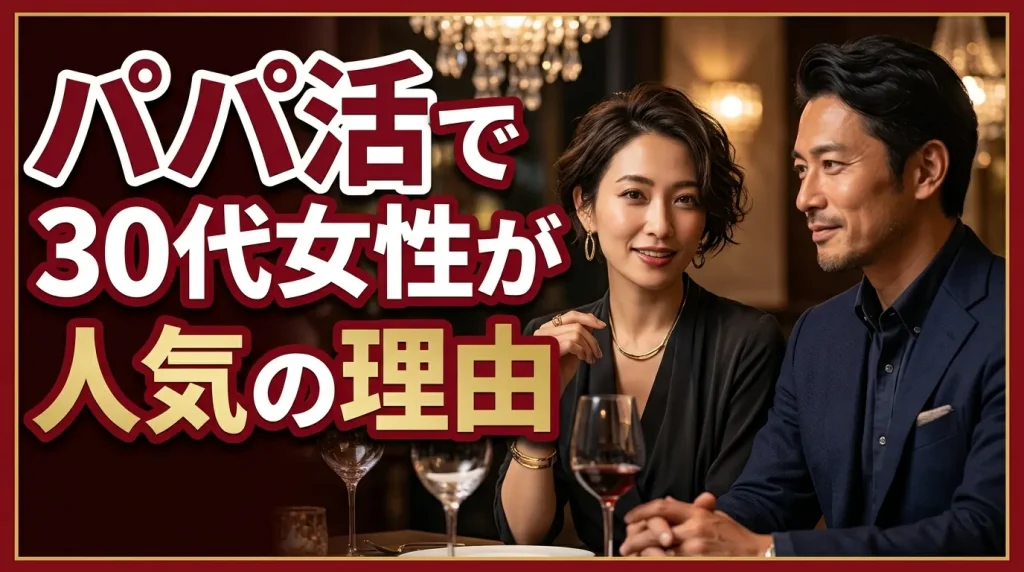 30代でもパパ活はできる?30代女性が人気な4つの理由 30代でもパパ活はできる?30代女性が人気な4つの理由