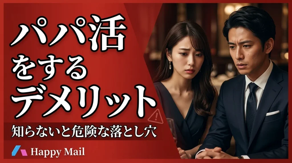 ハッピーメールでパパ活をするデメリット ハッピーメールでパパ活をするデメリット
