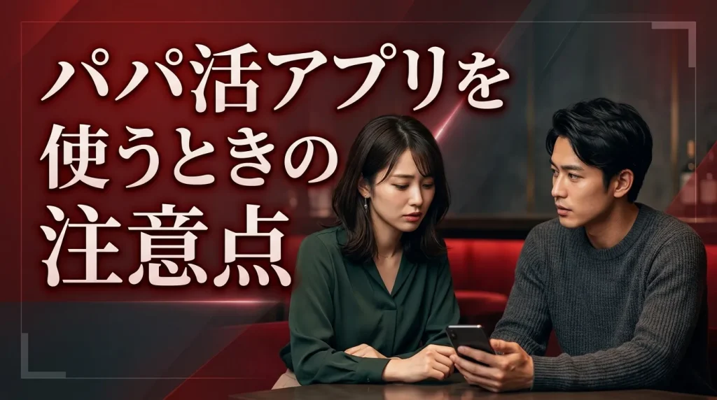 パパ活アプリを使うときの注意点は?リスクや危険 パパ活アプリを使うときの注意点は?リスクや危険