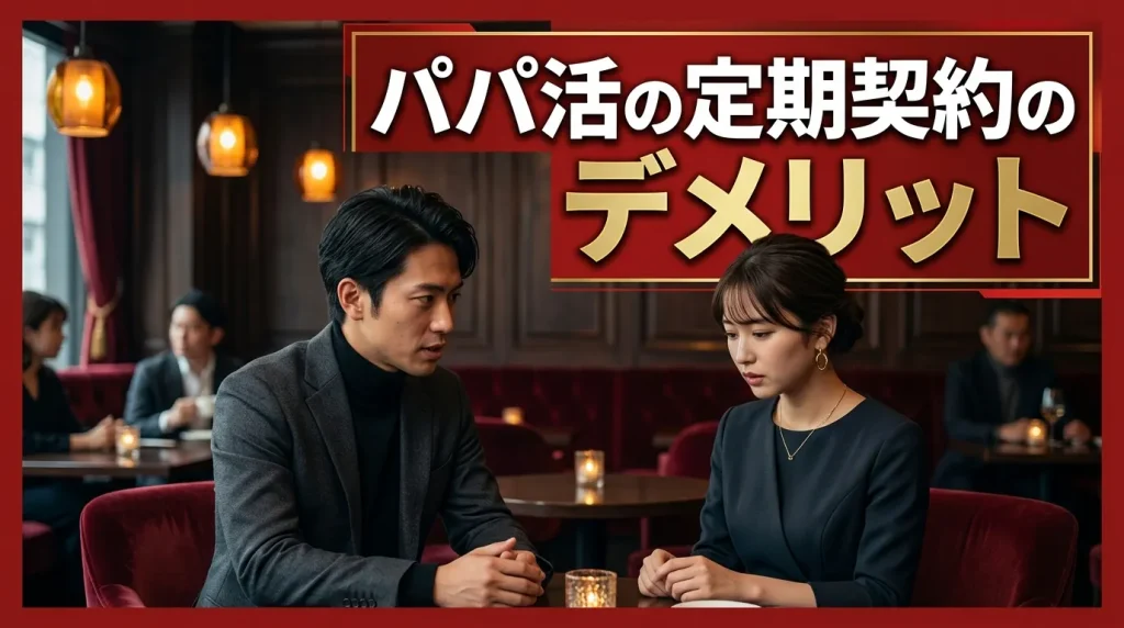 パパ活の定期契約のデメリット