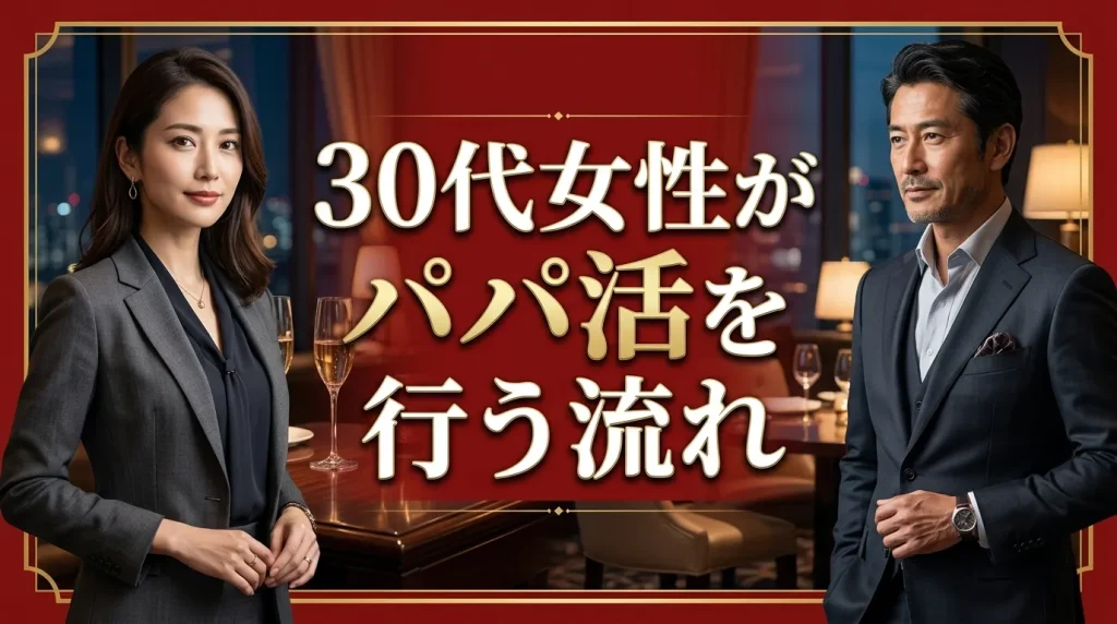 30代女性がパパ活をする流れとは? 30代女性がパパ活をする流れとは?